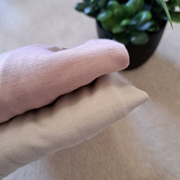 New! Natori Lounge Pants Size Medium Pink Beige PJ Pants Casual Neutral Relaxed - Picture 13 of 14